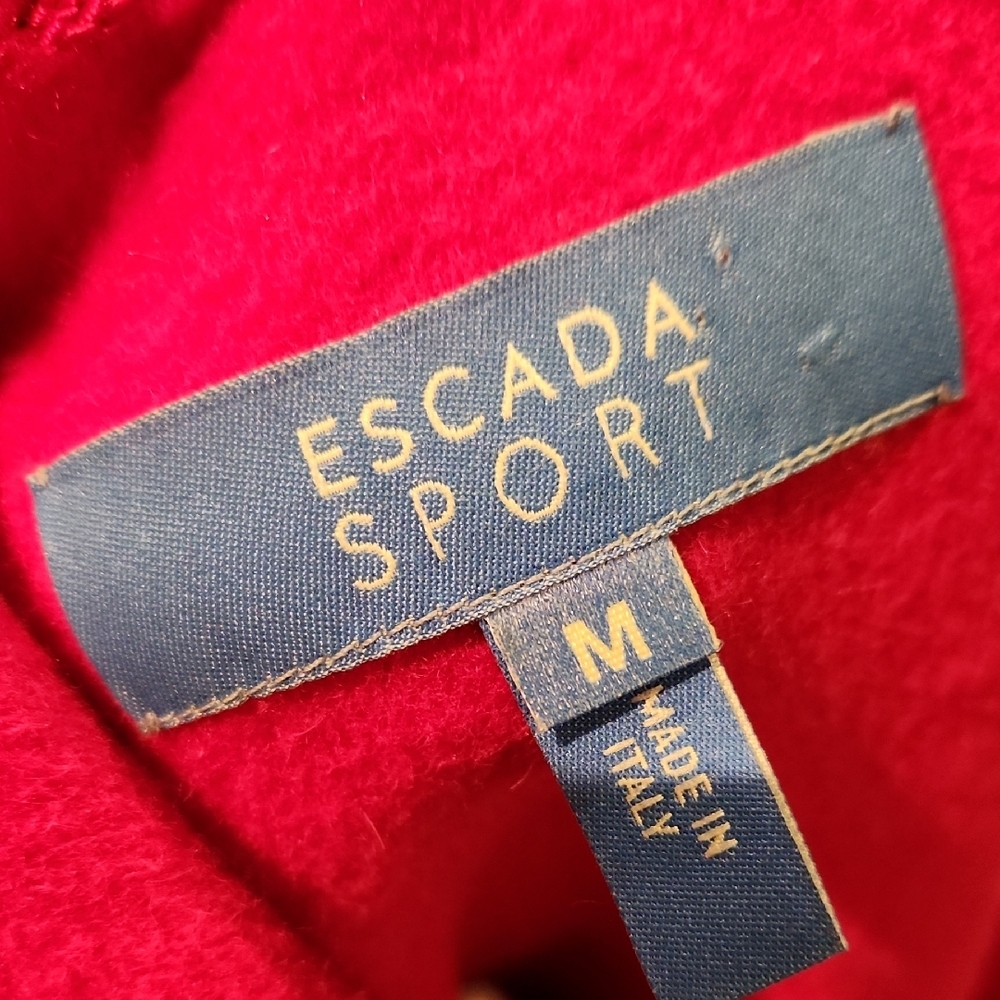❤️ ESCADA SPORT VIRGIN WOOL CASHGORA ANGORA FLEECE JACKET, MEDIUM - Picture 3 of 13
